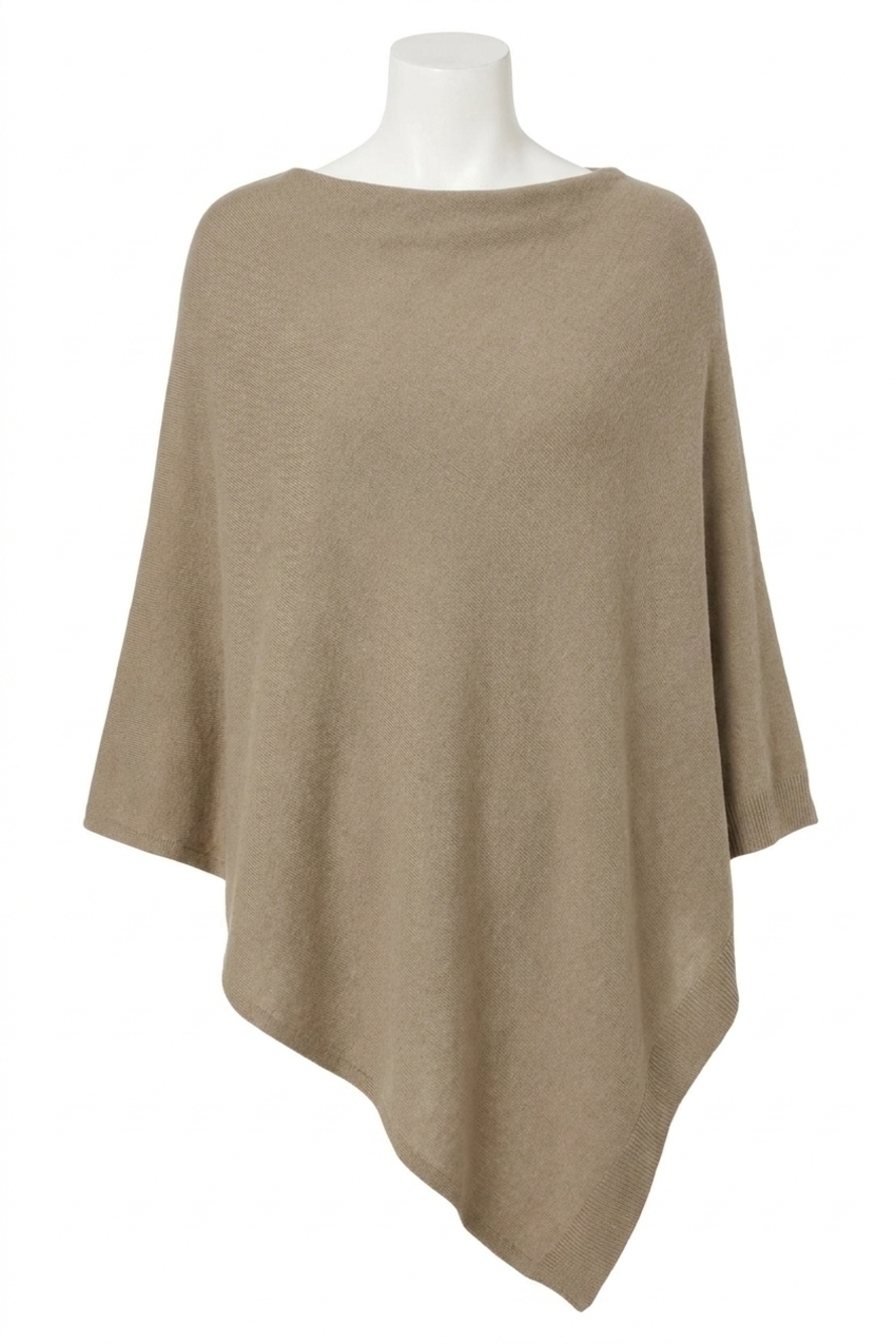 NEW COCO + CARMEN lightweight versatile poncho in stone